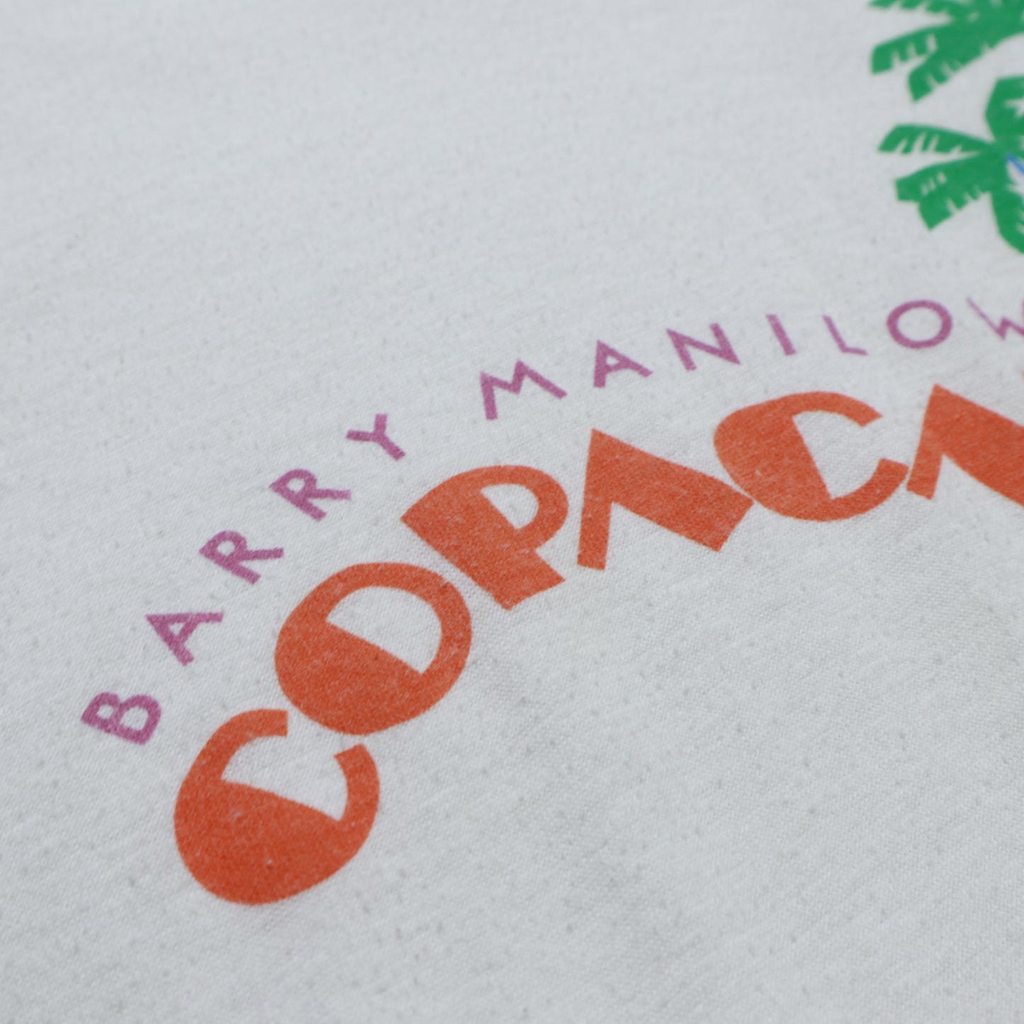 1980年代アメリカ人歌手バリー・マニロウ・コパカバーナTシャツ