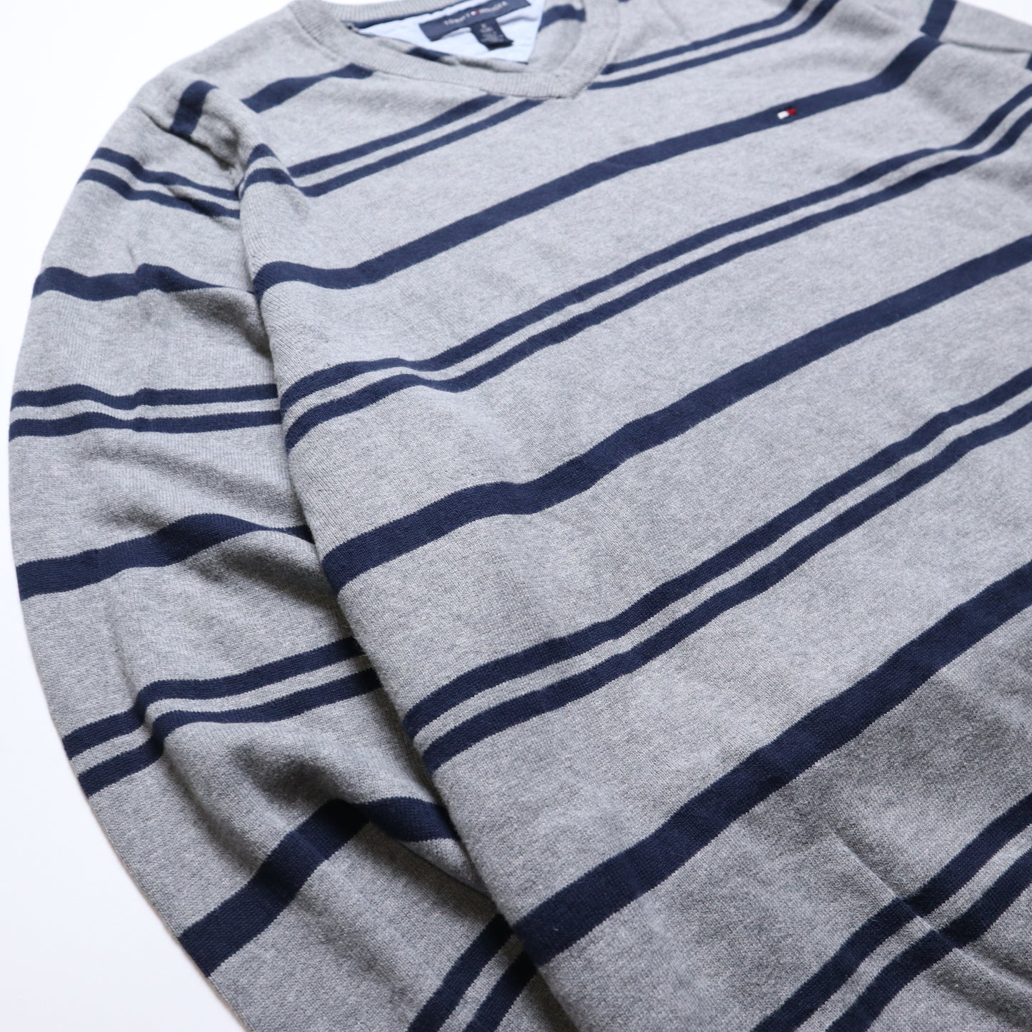 Tommy Hilfiger Gray Striped Sweater