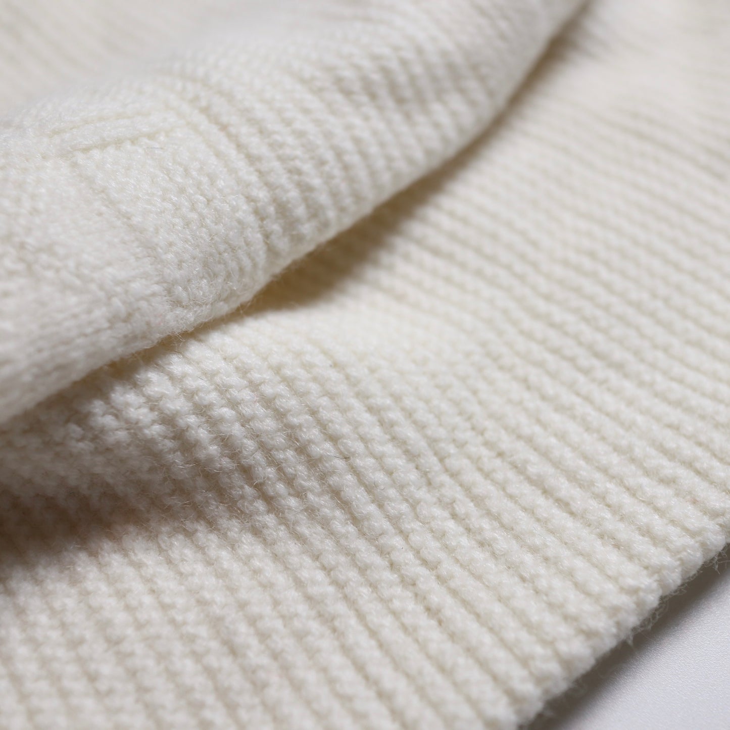 80's Pure White Diamond Plaid Knit Jacket Sweater