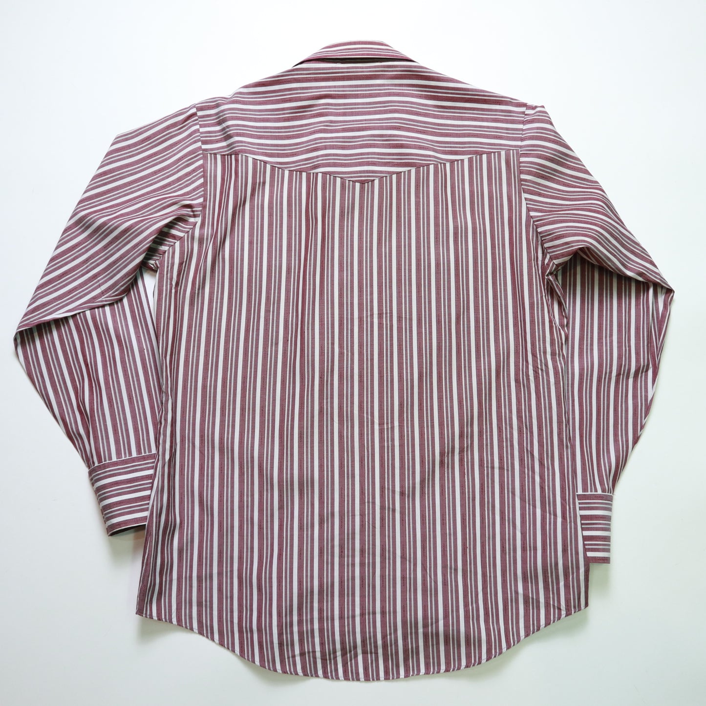 80-90年代 ELY Cattleman Western Shirt ピンクとパープルのストライプ ウエスタンシャツ Ranchwear ヴィンテージシャツ