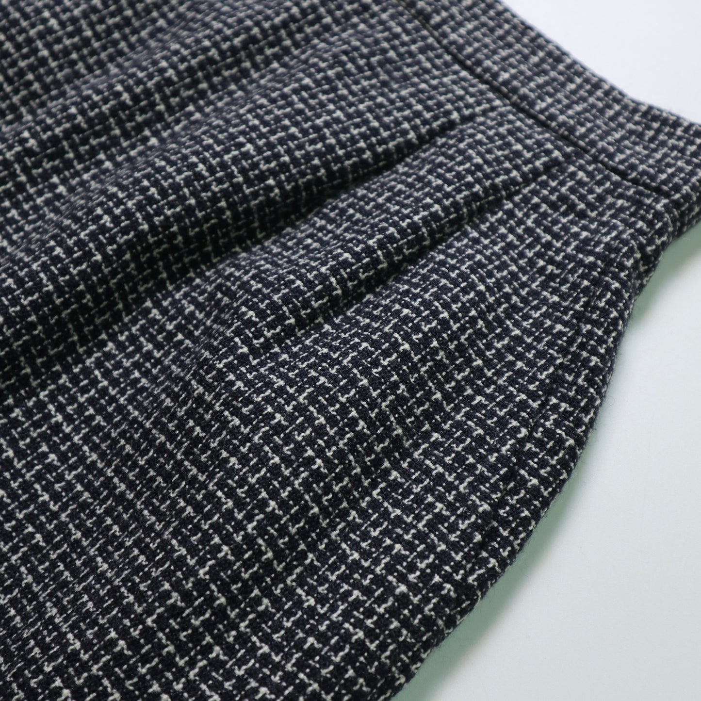 アメリカ製 1980年代 白黒トーテムウールスカート ヴィンテージスカート