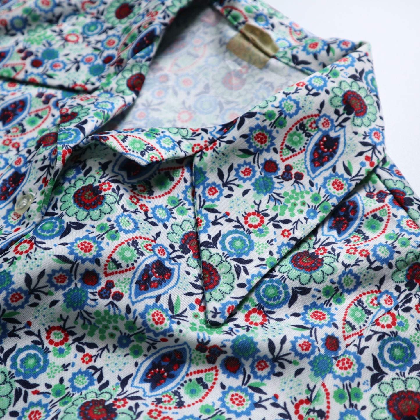 70-80s amoeba short sleeve arrow collar shirt
