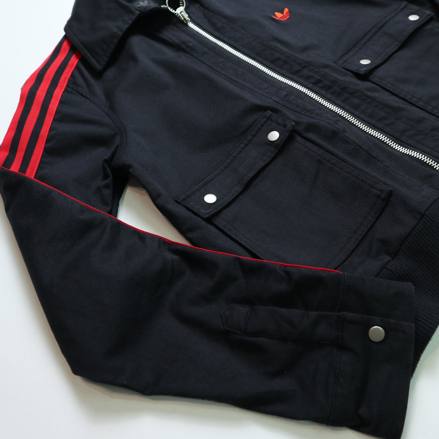 Adidas 黑色雙口袋運動外套