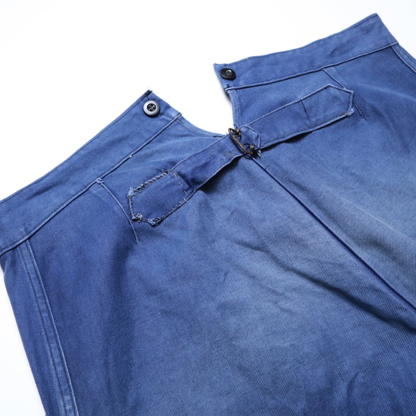 (34W) 1960's KIDUR Faded cotton work trousers 法國工作褲