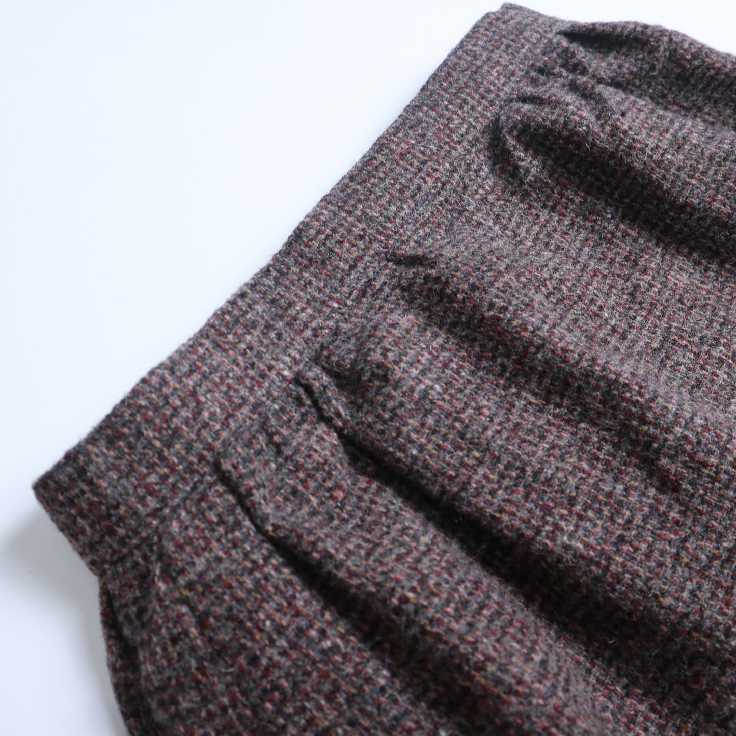 1980s US dark brown vintage wool skirt 
