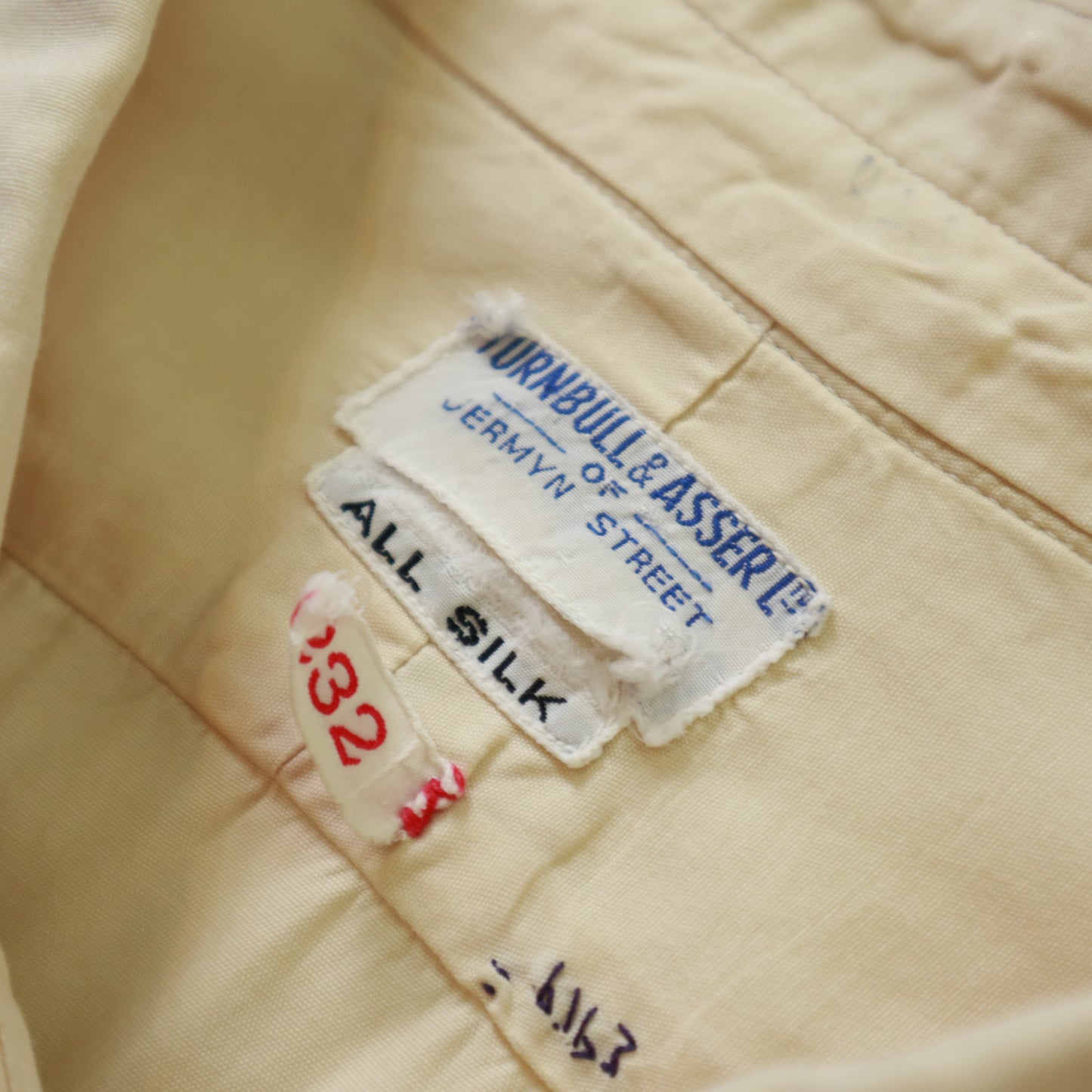 1940's London Turnbull &amp; Asser silk shirt