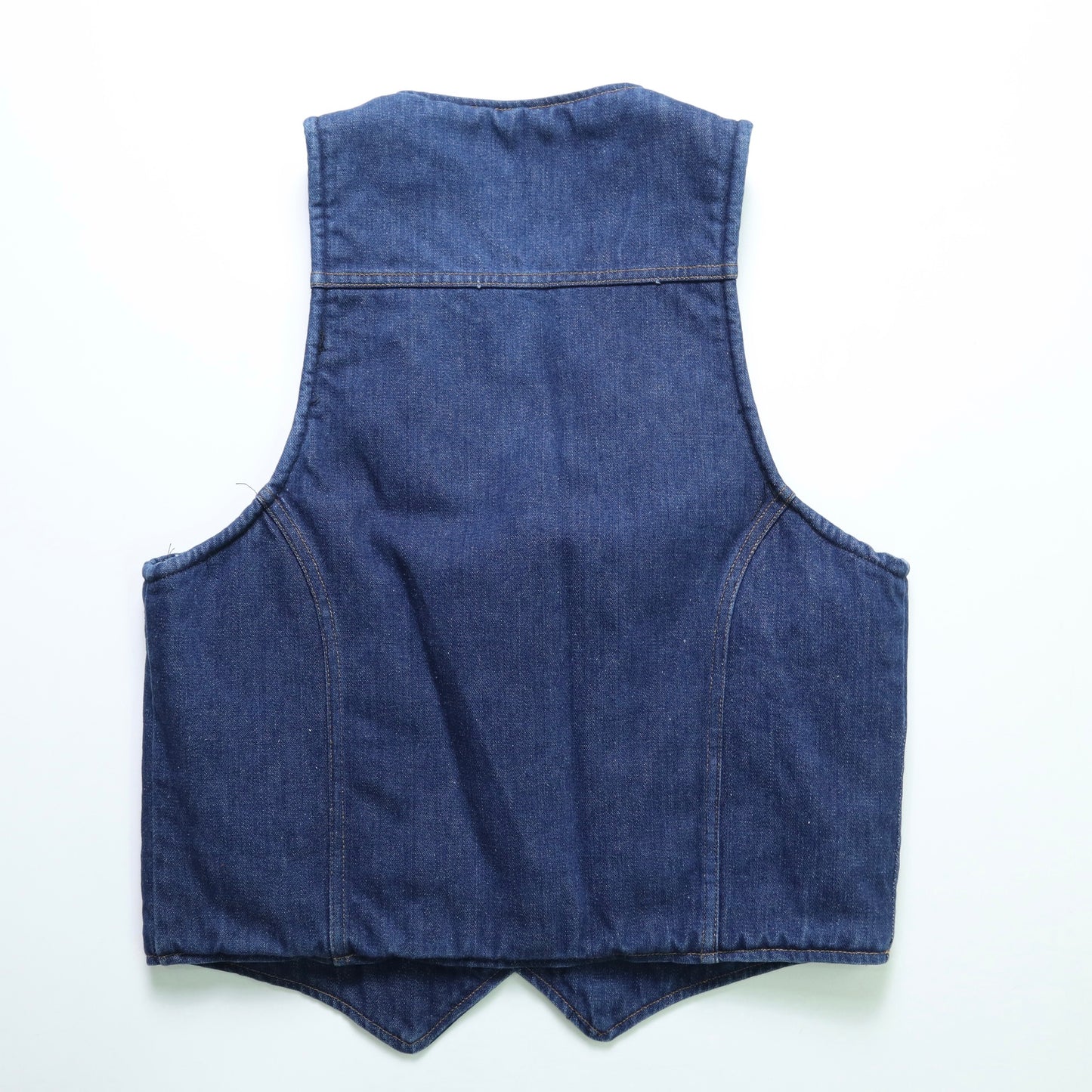 Made in the USA 70's Dickies Vaquero Sherpa Lined Vest Lamb Denim Vest