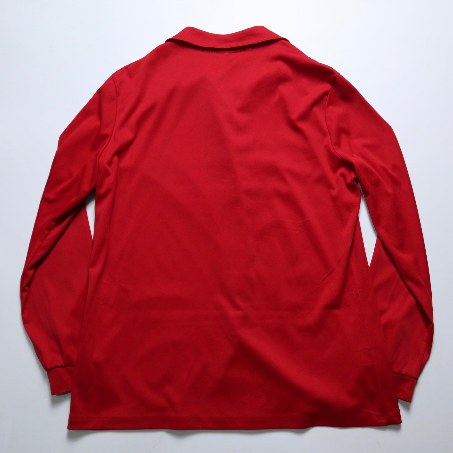 70-80s Bradley 紅色開襟素面襯衫