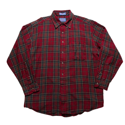1990年代ペンドルトン レッドチェック柄ウールシャツ