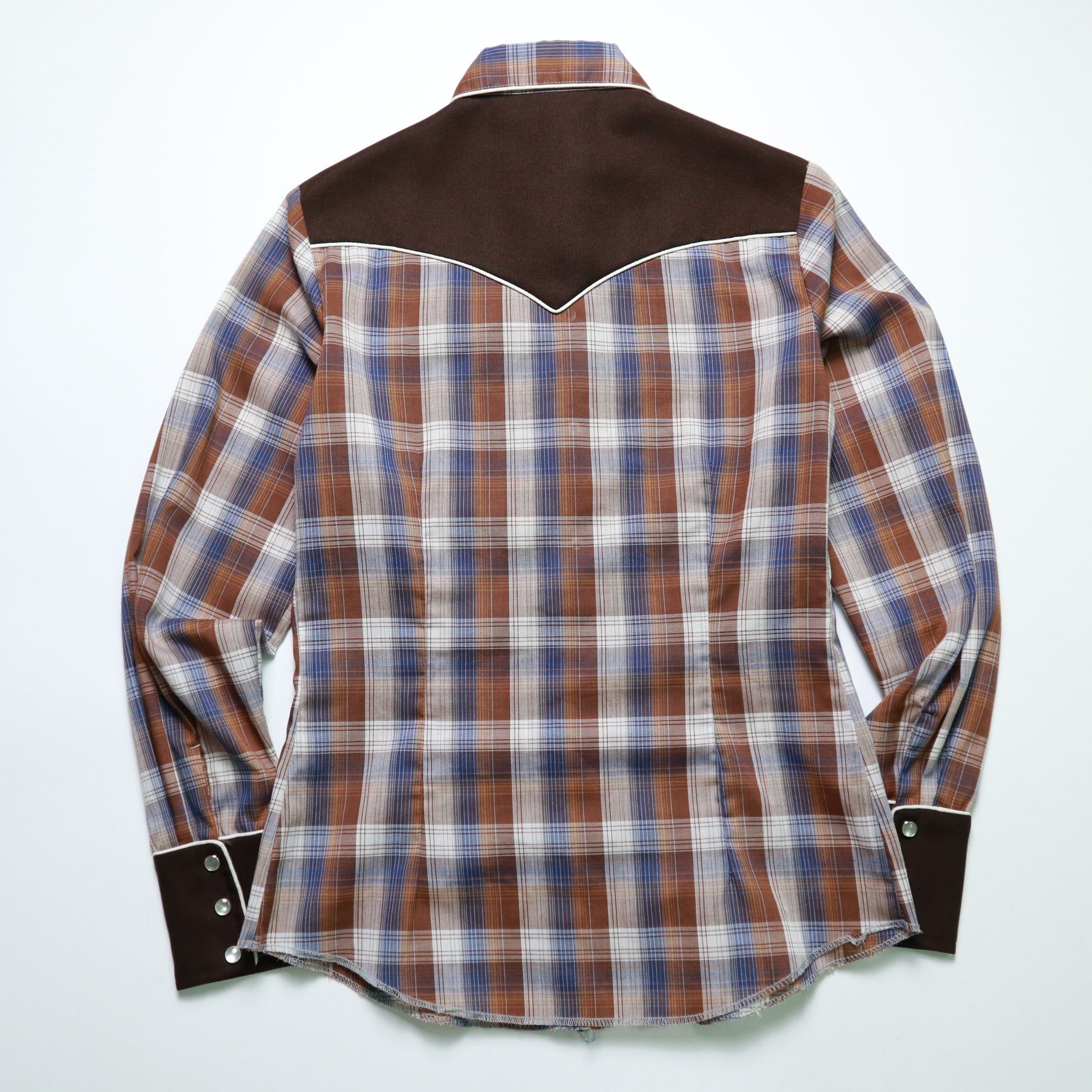 Vintage 1970s H BAR C American Plaid Western Shirt – 富士鳥古著