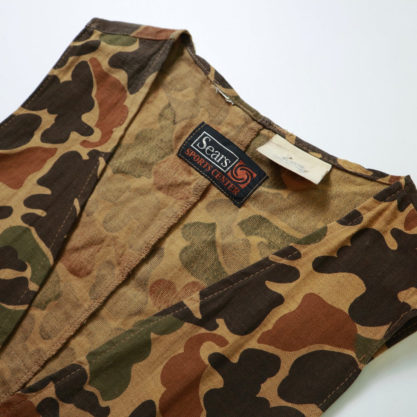 70-80s Sears Camo hunting vest camouflage hunting vest