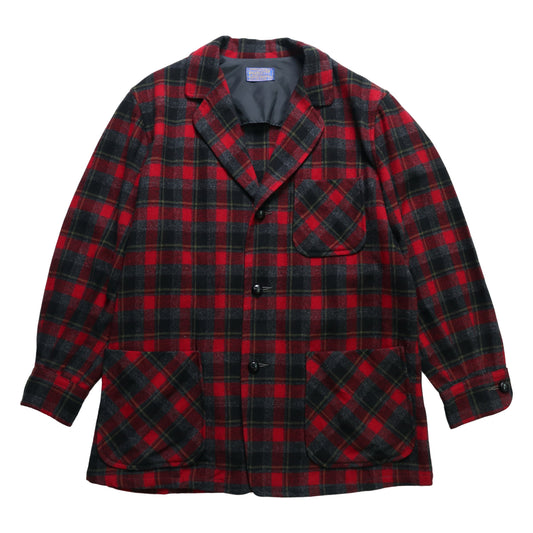 1950s 美國製 Pendleton 羊毛格紋外套 Wool plaid jacket
