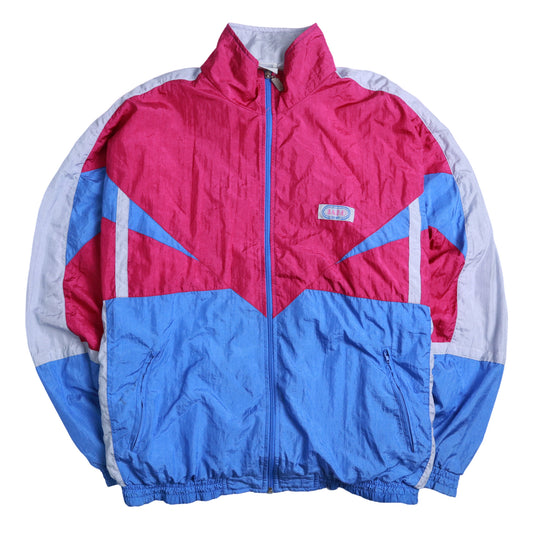 90's Crazy Nylon jacket 藍粉撞色尼龍外套 防風外套