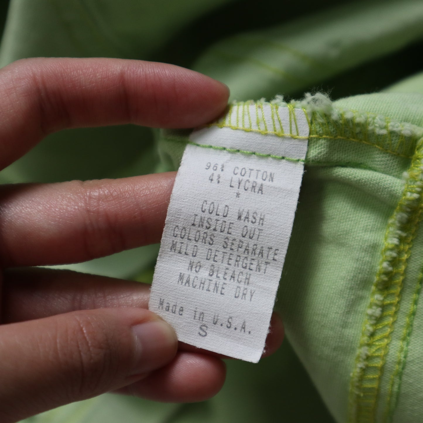 1980s 美國製 蘋果綠女生工作外套